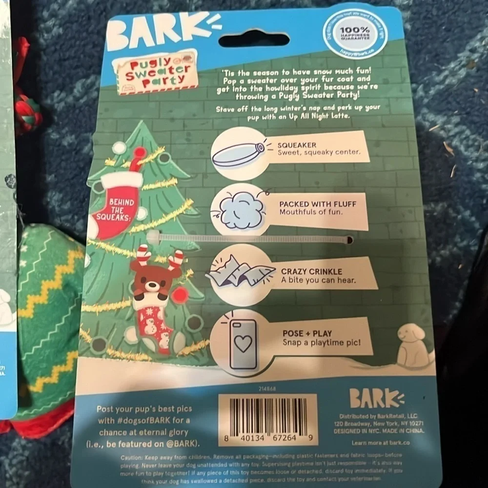 NWT BARK Dog Toys . 2 pack of BARK toys